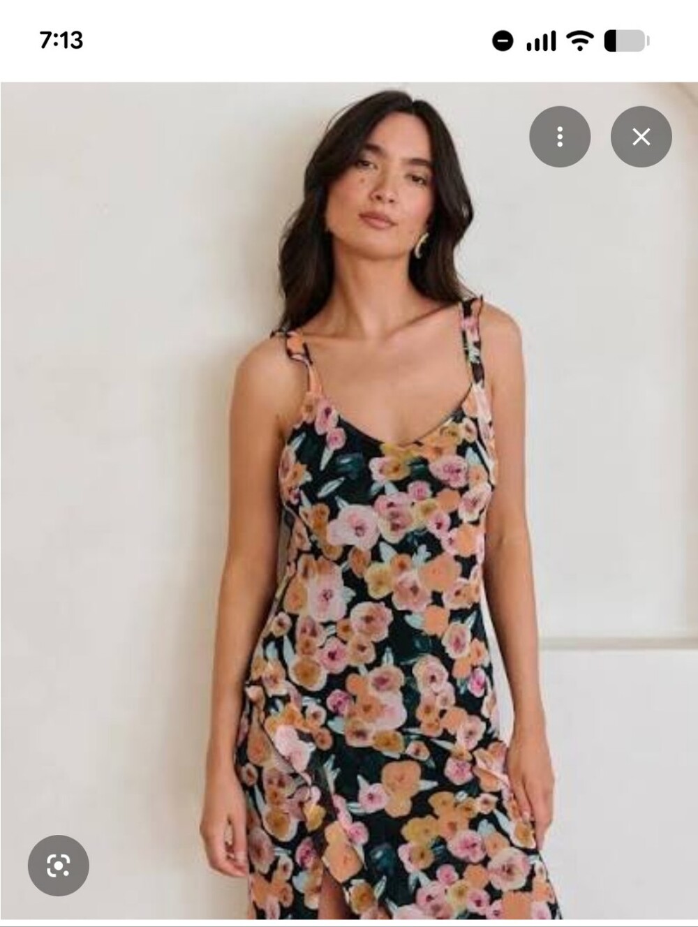 Park & Fifth Floral Slip Dress - Clementine